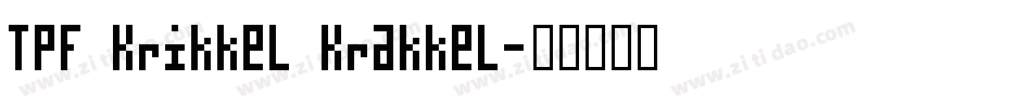 TPF Krikkel Krakkel字体转换
